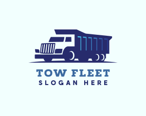 Transport Dump Truck  logo design