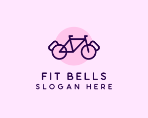 Crossfit Bike Kettle Bell logo design