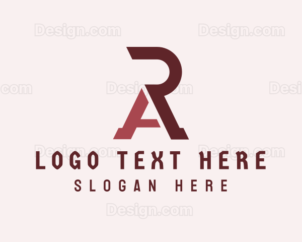 Modern Legal Company Letter RA Logo