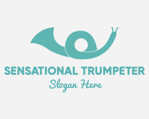 Musical Trumpet Snail  logo design