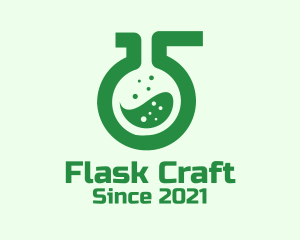 Nature Laboratory Flask logo design