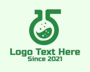 Laboratory - Nature Laboratory Flask logo design