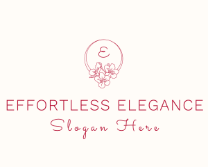 Orchid Flower Garden logo design