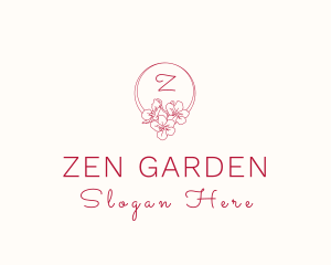 Orchid Flower Garden logo design