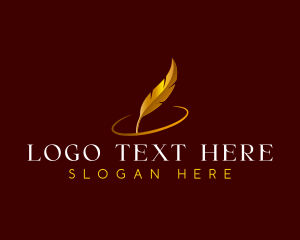 Feather Quill Writing Logo