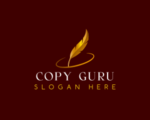 Feather Quill Writing logo design