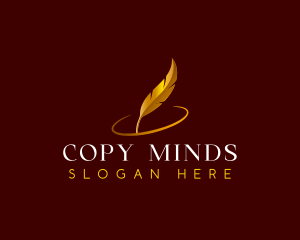 Feather Quill Writing logo design