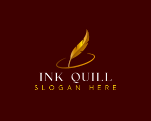 Feather Quill Writing logo design