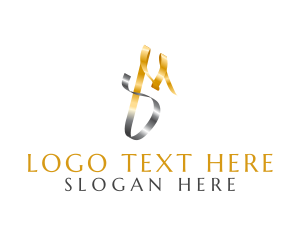 Elegant Metallic Business Logo