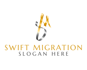 Elegant Metallic Business logo design