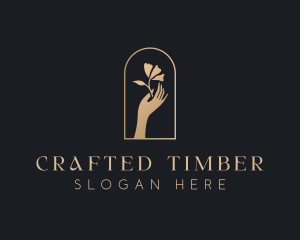 Flower Hand Elegant logo design