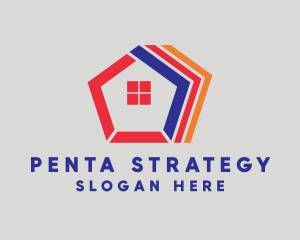 Pentagon Home Realty logo design