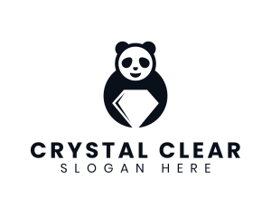 Panda Bear Diamond logo design