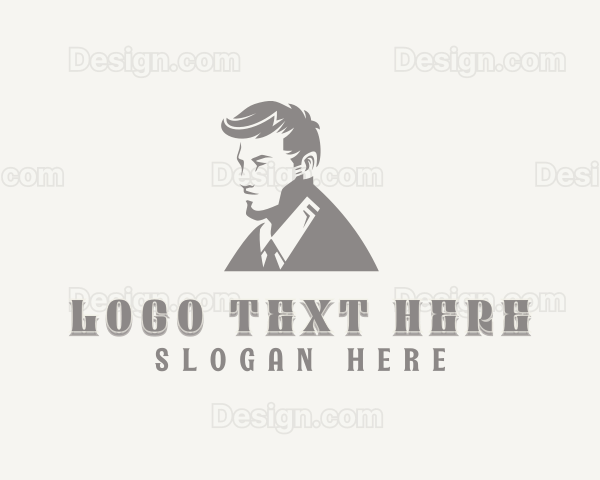 Menswear Hipster Tailoring Logo