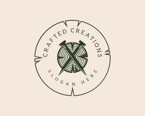 Handyman Nail Carpentry logo design