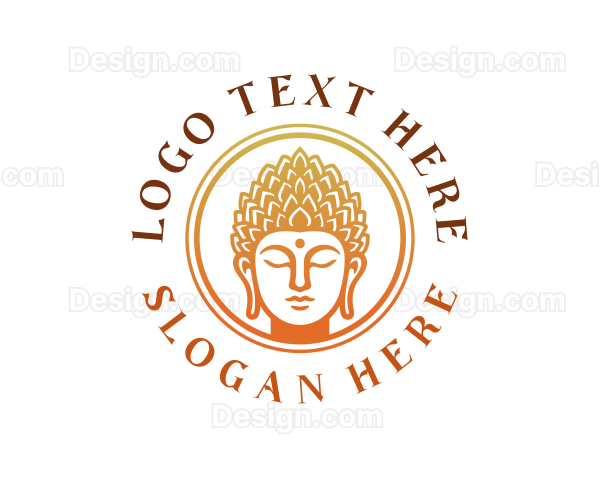 Buddha Sacred Statue Logo