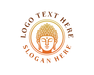 Buddha Sacred Statue Logo