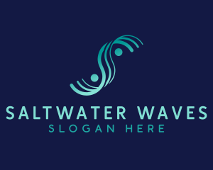 Generic Waves Letter S logo design