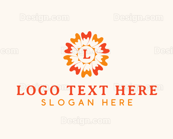 Flower Petals Decor Logo