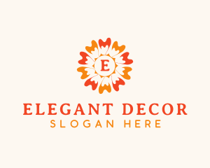 Flower Petals Decor logo design