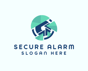 Lens Surveillance Security logo design