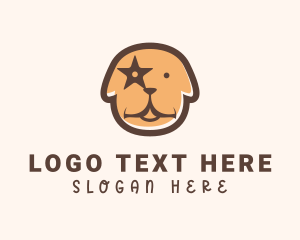 Brown Star Dog Grooming Logo