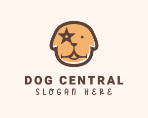 Brown Star Dog Grooming logo design