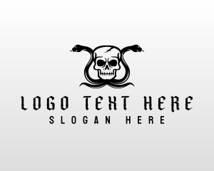 Scary Skull Snake  logo