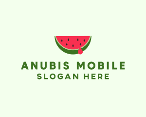 Fresh Watermelon Fruit logo design