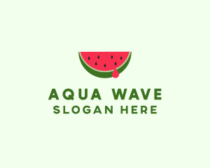 Fresh Watermelon Fruit logo design