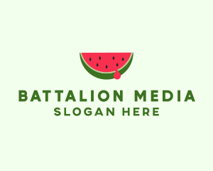 Fresh Watermelon Fruit logo design