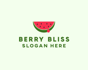 Fresh Watermelon Fruit logo design