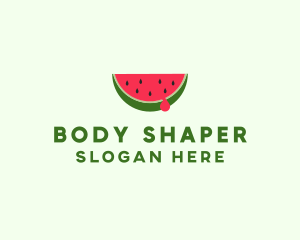 Fresh Watermelon Fruit logo design