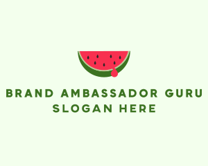 Fresh Watermelon Fruit logo design