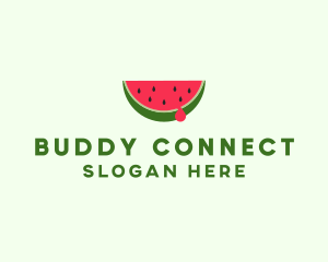 Fresh Watermelon Fruit logo design