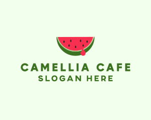 Fresh Watermelon Fruit logo design