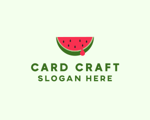 Fresh Watermelon Fruit logo design