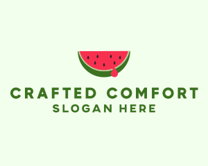 Fresh Watermelon Fruit logo design