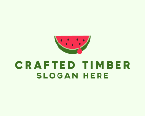 Fresh Watermelon Fruit logo design