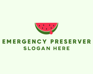 Fresh Watermelon Fruit logo design