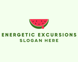 Fresh Watermelon Fruit logo design