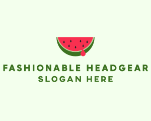 Fresh Watermelon Fruit logo design