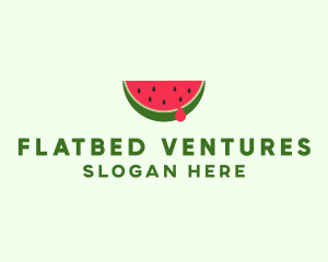 Fresh Watermelon Fruit logo design