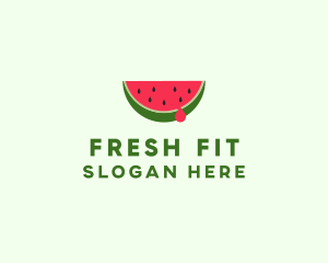 Fresh Watermelon Fruit logo design