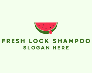 Fresh Watermelon Fruit logo design