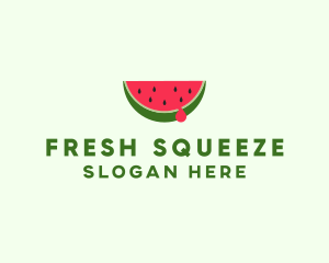 Fresh Watermelon Fruit logo design