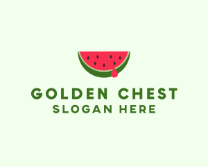 Fresh Watermelon Fruit logo design