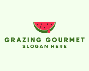 Fresh Watermelon Fruit logo design