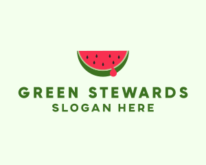 Fresh Watermelon Fruit logo design