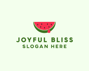 Fresh Watermelon Fruit logo design